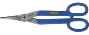 Irwin 23012 Tinner Snips - Ducktail Blade cuts straight and tight curves