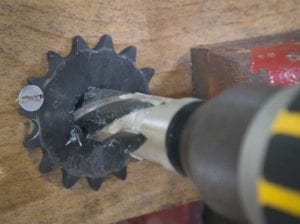 Cutting the Sprocket with the SA80M Reamer
