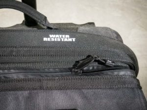 Water Resistant Zipper and Flap