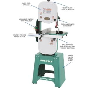 Grizzly G0555LX 14-Inch Deluxe Bandsaw feature