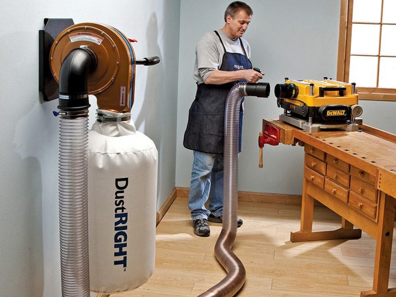 Rockler Dust Right Wall Mount Dust Collector application