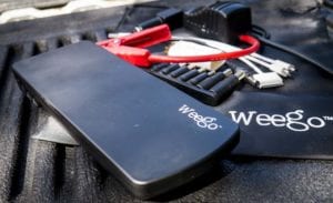 Weego Pro JS18 Jump Starter Battery and Accessories