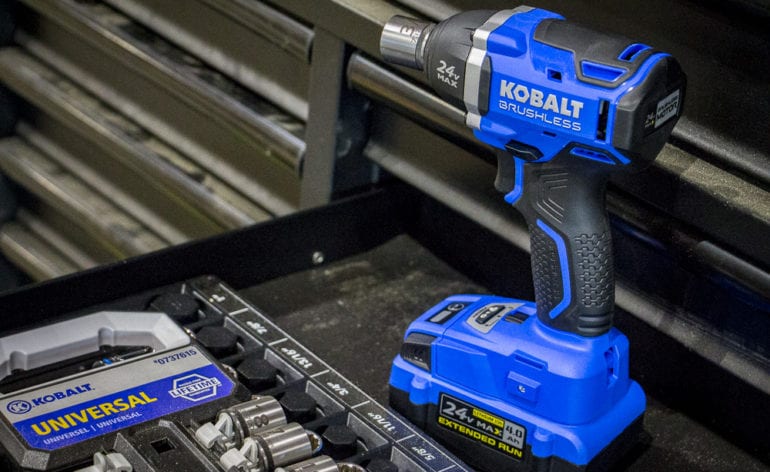Tool Only Kobalt 24 Volt Max 3/8-in Drive Cordless Ratchet Impact Wrench