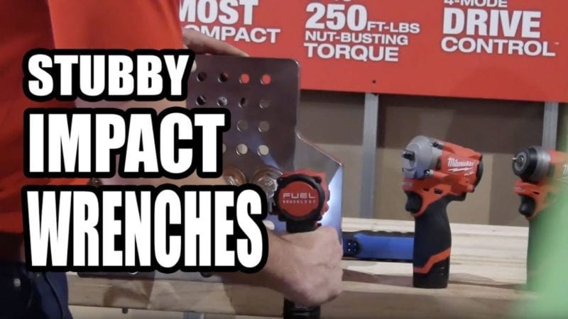 Milwaukee M12 Stubby Impact Wrenches
