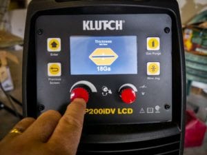Klutch Multiprocess Welder Thickness